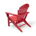 thumbnail image 6 of LuXeo Hampton Red Poly Outdoor Patio Adirondack Chair (2 Pack), 6 of 22
