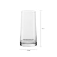 thumbnail image 3 of Juego de 6 Vasos Crisa de Vidrio Modelo Cabos Transparente, 3 of 4