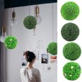 thumbnail image 3 of Paokuoon UV Resistant Artificial Plant Topiary Ball Realistic Multi Layer Fake Boxwood Ball Decoration, 3 of 6