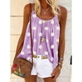 thumbnail image 4 of Verano damas estampado de margaritas tirantes top chaleco suelto de gran tamaño 8 colores 8 yardas MABOTO Gris XL, 4 of 5