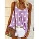 thumbnail image 4 of Verano damas estampado de margaritas tirantes top chaleco suelto de gran tamaño 8 colores 8 yardas Irfora Gris L, 4 of 5