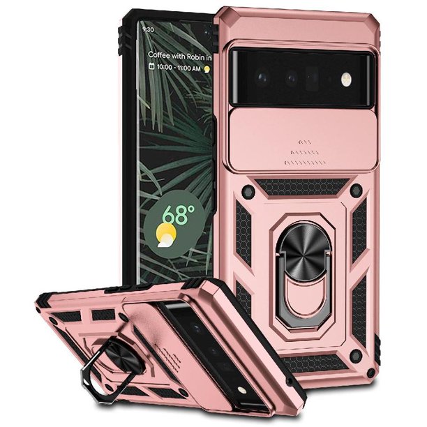 Estuche GANGXUN para Google Pixel 6 Pro, soporte giratorio 360°, estilo mecánico y magnético