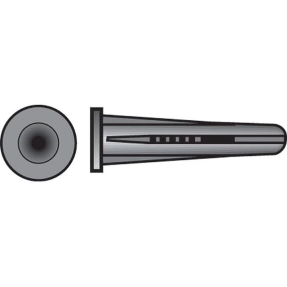 8-10 x 0.88 in. Plastic Anchor with Screw - Card of 50- pack of 5