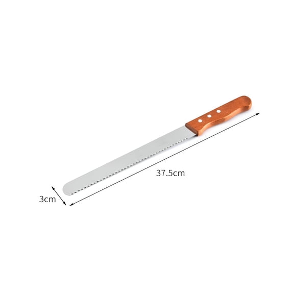 EXLEAF 2026 New 14 Inch Serrated Bread Knife Cake Cutting Knives Long Slicing Cutter Stainless Steel Loaf Breads Slicer Kitchen Tools for Bread, Cake,Pastry,Loaf Slicing,Baking,Home Kitchen