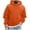 Orange, variant on Kaemgyyd Men's Fashion Hoodies Sweatshirts Casual Loose Long Sleeve Drawstring Pullover Solid Knitted Tops Clothes