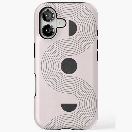 Mid Century Modern Rainbow Retro Gradient Art iPhone 17 16 15 14 13 12 11 Pro Max