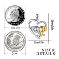 thumbnail image 3 of Colgante Joyería Collar Corazón Elefante Colgante En Forma De Letra, 3 of 8