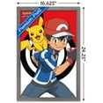 thumbnail image 3 of Pokémon - Ash And Pikachu Wall Poster, 14.725" x 22.375", Framed, 3 of 5