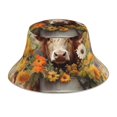 thumbnail image 1 of Balery Bucket Flower Cow Sombreros para el sol para hombre y mujer, sombrero de pescador con UPF 50+, 1 of 6