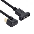 thumbnail image 3 of FVH 180 Degree Opposite U Shape Back Angled USB-C USB 3.1 Type C Male to Female Extension Data Cable 30cm, 3 of 7