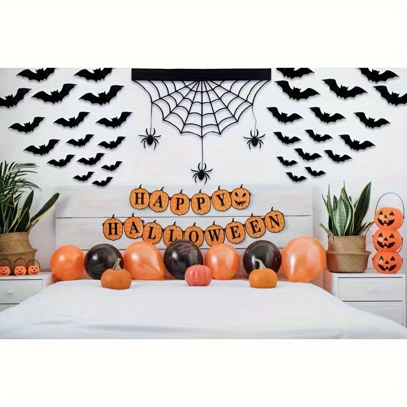 Décoration Porte Halloween - Toile D'araignée En Acrylique - Panneau Effrayant Pour Porte, Mur - Ambiance Horreur