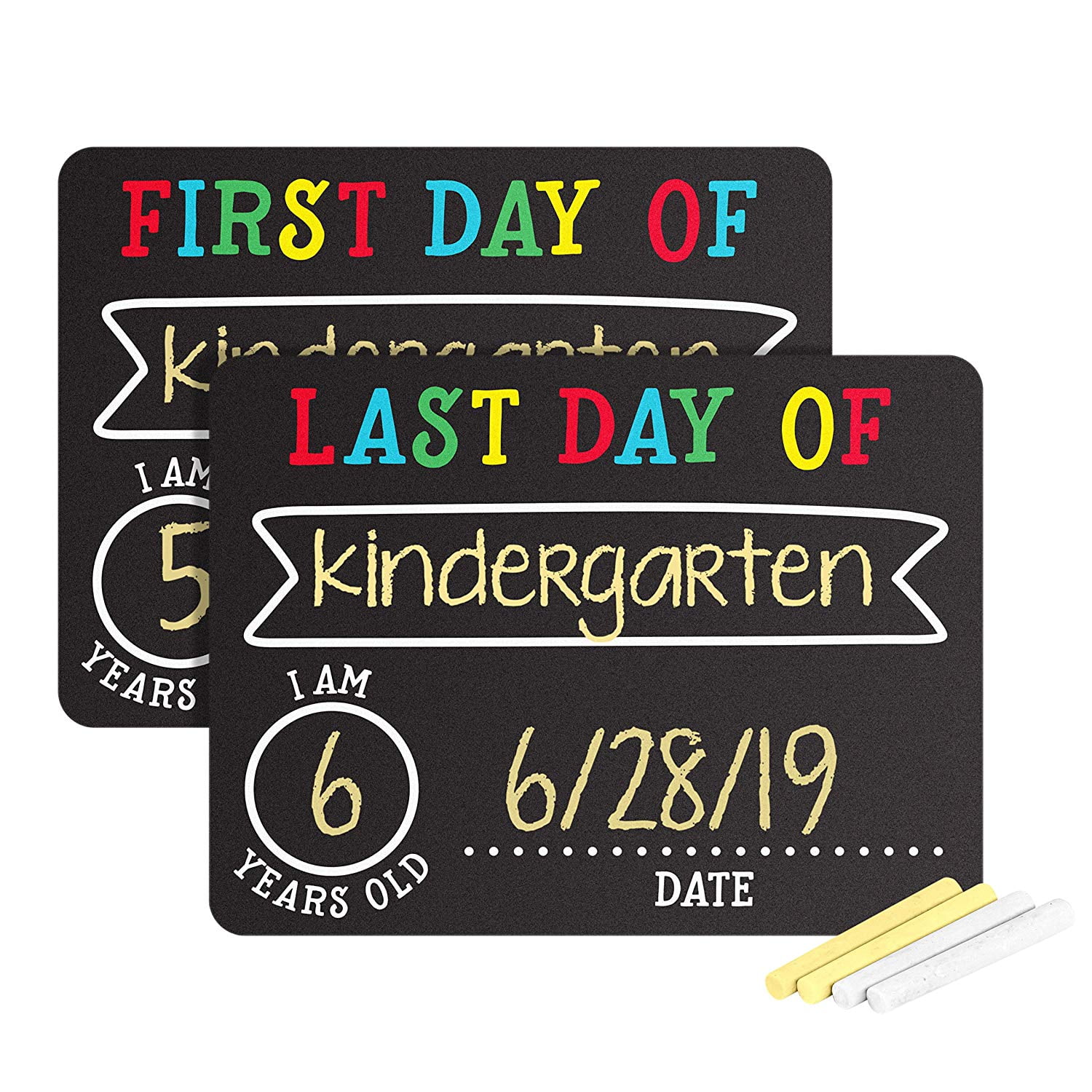 Pearhead First and Last Day Chalkboard Signs