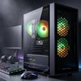 thumbnail image 2 of STGAubron Gaming PC Desktop, i7 Xeon E5 up to 3.8Ghz, RX 580 8G, 16GB DDR4, 512G SSD, WiFi 6, BT 5.0, RGB Fan x3, Win 11 Home, 2 of 5