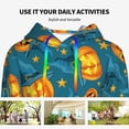 thumbnail image 6 of Hoodies for Women - pumpkins halloween hats Comfrt Colour Drawstring Women'S Fashion Hoodies & Sweatshirts, Fall Outfits Clothes for Women 2024 Pullover with Kangaroo Pocket, 6 of 7