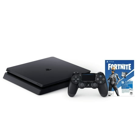 PlayStation 4 Fortnite Neo Versa Bundle: 1TB Jet Black PlayStation 4 Slim Console, DualShock 4 Wireless Controller, Epic Neo Versa Outfit, Epic Neo Phrenzy Back Bling, and 500 V-Bucks