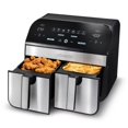 thumbnail image 2 of 10-Qt. Dual Basket Digital Air Fryer with Smart Finish & Match Cook, Black Stainless Steel, 2 of 6