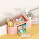 thumbnail image 3 of Organizador de escritorio Marbrasse con 3 cajones y 7 compartimentos, color rosa, 3 of 7