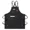black, variant on Cross-Back Chef Apron – Heavy-Duty Canvas With Adjustable Straps & XL Pockets (Unisex, For Cooking, Grilling, Cafes & Salons)​
