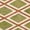 Green & Terracotta Geometric, variant on Kitchen Mat Set of 2 Non Slip Waterproof Kitchen Rugs, Washable Low Profile Floor Mats 17"x28" + 17"x48", Modern Floral Botanical Pattern Soft Mats for Sink, Laundry Room, Entryway, Brown