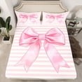 thumbnail image 2 of Castle Fairy Kids Teens Kawaii Bowknot Bed Sheets,Dreamy Bow King Sheets, 2 of 7