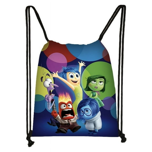 Inside Out Party Favor Bags Spider Drawstring Bag Birthday Party Decorations Gift Treat Goodie Candy Backpack