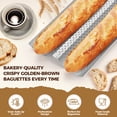 thumbnail image 2 of Molde para pan Yupilia Baguette, antiadherente, perforado, 2 panes, 2 of 7