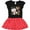 Black & Red with Polka Dots, variant on Inktastic Astronaut Valentine Outer Space Hearts Gift Toddler Girl Dress