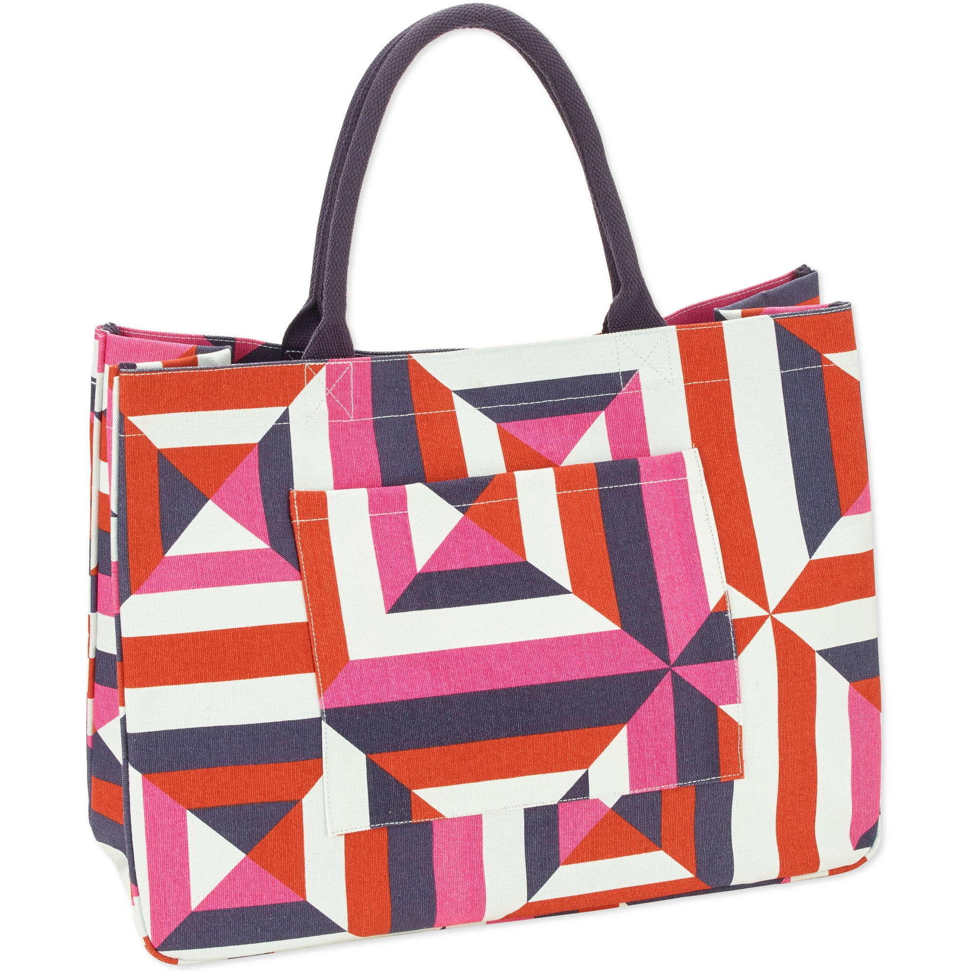 20&#39;&#39; Women&#39;s Printed Canvas Tote Beach Bag - 0