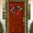 thumbnail image 5 of Boxwood Front Door Wreath for Year Round Indoor Outdoor Use with Realistic Greenery and Full Circular Shape, 5 of 6