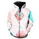 thumbnail image 1 of Sudadera con capucha y cremallera para hombre, diseño de leopardo y animales de pastizales, de manga larga, estilo Harajuku, de gran tamaño, con estampado 3D para adolescentes., 1 of 6