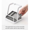 thumbnail image 6 of Yamazaki Home Lid and Ladle Stand - Large, White, Steel, Water Resistant, No Assembly, 6 of 7