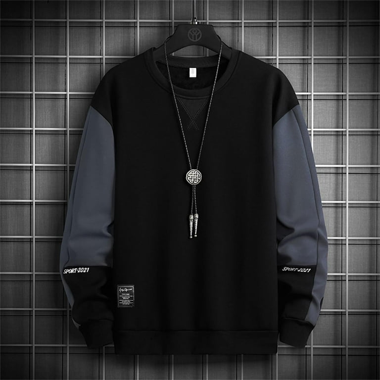 Collared shirt online under sweatshirt trend
