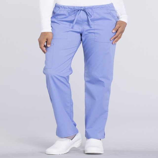 CHOK Workwear Professionals Women‘s Scrubs Pant Mid Rise Straight Leg Drawstring WW160