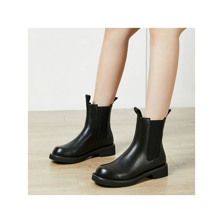 LUXUR Ankle Chelsea Ladies Waterproof Rain Flats Walking Shoes - Walmart.com