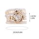 thumbnail image 3 of Xihbxyly Reloj de Pulsera con Diamantes, Piedra de Chakra Verde, Elegante Diseño de Aleación, Accesorio de Uso Diario, Regalo para Amigos, Novias, Aniversarios y Cumpleaños. Ajuste Ajustable. Juego d, 3 of 3