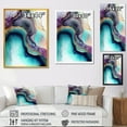 thumbnail image 4 of DESIGN ART Designart "Blue Purple Abstract Geode Iii" Abstract Marble Canvas Prints 24 in. wide x 32 in. high, 4 of 5
