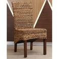 thumbnail image 2 of Pemberley Row Wicker Brown Dining Chair Hand-Woven Abaca Leaf Style 38" H x 19" W x 24" D Assembled, 2 of 8