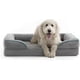 thumbnail image 1 of Brindle Cama ortopédica para perro mediano color Gris Paloma - Sofá para mascota con espuma viscoelástica y soporte - Con base antideslizante, 1 of 6