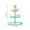 A-Green, variant on yulier 3 Tier Cupcake Stand, Plastic Tiered Serving Stand for Dessert Fruits, Square Dessert Tower Tray for Tea Party, Baby Shower, Birthday, Wedding (White)