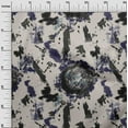 thumbnail image 3 of oneOone Rayon Teal Blue Fabric Abstract Texture Sewing Craft Projects Fabric Prints By Yard 56 Inch Wide, 3 of 4