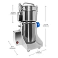 thumbnail image 2 of ALDKitchen Electric Grain Mill Commercial | 300g | Swing Type Grain Grinder Mill | Stainless Steel, 2 of 12
