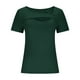thumbnail image 4 of Blusas para mujer,Blusa de lentejuelas para mujer, manga corta, cuello en V, camisa informal de poliéster, corte holgado, para fiesta, sopatenor, 4 of 7