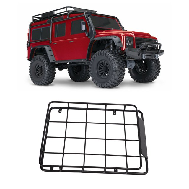 Portaequipajes de techo ANGGREK hierro Compatible con Axial SCX10 190x148x21mm