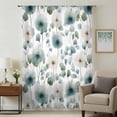 thumbnail image 2 of Watercolor Dandelion Semi Sheer Curtains Drapes for Living Room,Bedroom,French Doors Window 84 Inches Long,Spring Flowers Botanical Vintage Rod Pocket Chiffon Curtain Drapery Voile Draperies Panel, 2 of 8