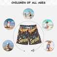 thumbnail image 6 of FORMRS Boys Swim Trunks Quick Dry Mesh Liner Boardshorts Sizes XS-XL, Black Sardines Pattern, 6 of 7
