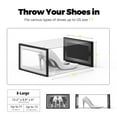 thumbnail image 2 of SEE SPRING X-Large Clear Shoe Storage Organizer Boxes Open Front Stackable Shoe Containers with lids,12 Pack, 2 of 5