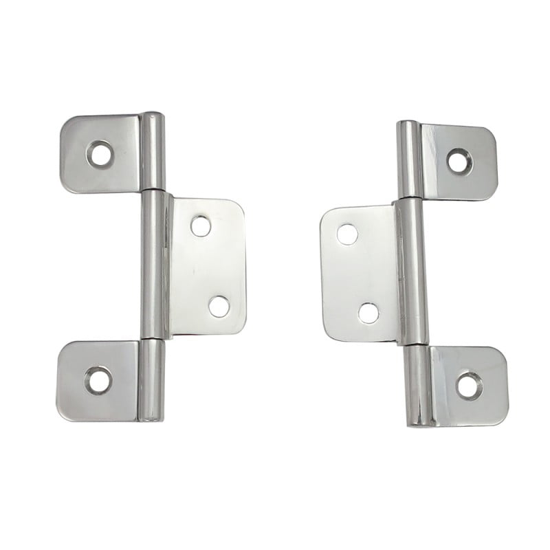 2 x 2 White Water 6116BC Chrome-Plated Brass Butt Hinge