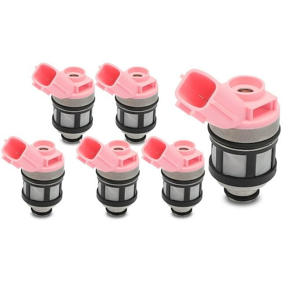 Fuel Injector Set 6 - Compatible with 2000 - 2004 Nissan Xterra - Autopart Premium