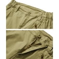 thumbnail image 5 of TRGPSG Women's Cargo Pants with 8 Pockets Cotton Casual Work Pants Y2k Camo Cargo Pants(No Belt),Khaki 16, 5 of 11