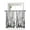 Gray, variant on Wild Deer Tier Curtains 24 Inch Length,Sheer Curtains for Bedroom Living Room Window Farmhouse Forest Trees Wood Grain Brown Rod Pocket Drapes Kitchen Curtains Small Half Window 27.5"x24" 2 Panels